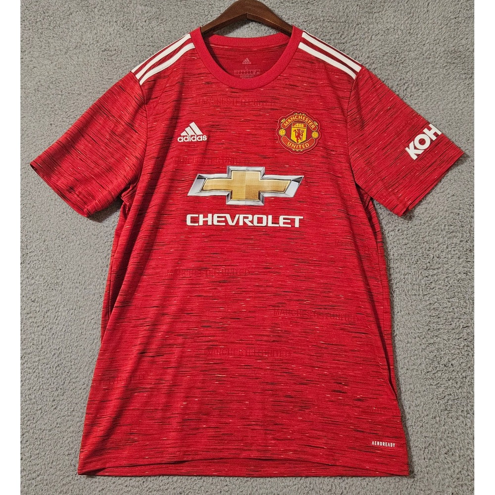 Manchester United Home Football Shirt 2020 2021 Jersey‎ Adidas GC7958 Mens Large